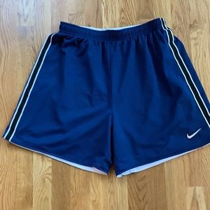 Nike athletic shorts, navy blue